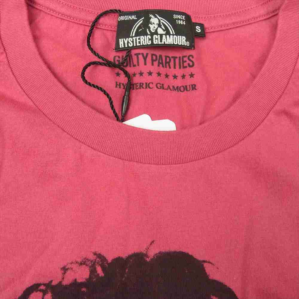 HYSTERIC GLAMOUR ヒステリックグラマー 0253CT20 プリント Tシャツ 半袖 レッド系 S【極上美品】【中古】