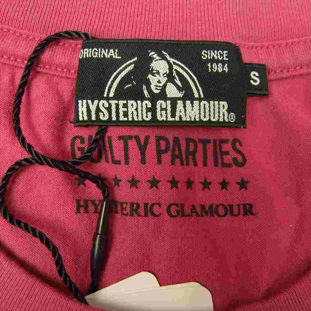 HYSTERIC GLAMOUR ヒステリックグラマー 0253CT20 プリント Tシャツ 半袖 レッド系 S【極上美品】【中古】