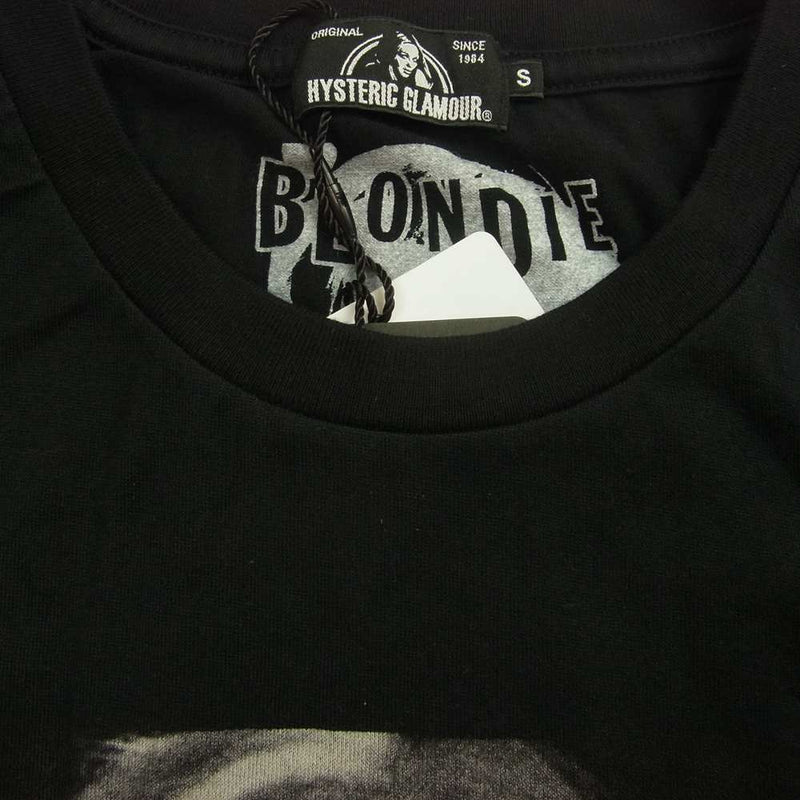 HYSTERIC GLAMOUR ヒステリックグラマー 0253CT04 BLONDIE ブロンディー フォト Tシャツ ブラック系 S【新古品】【未使用】【中古】