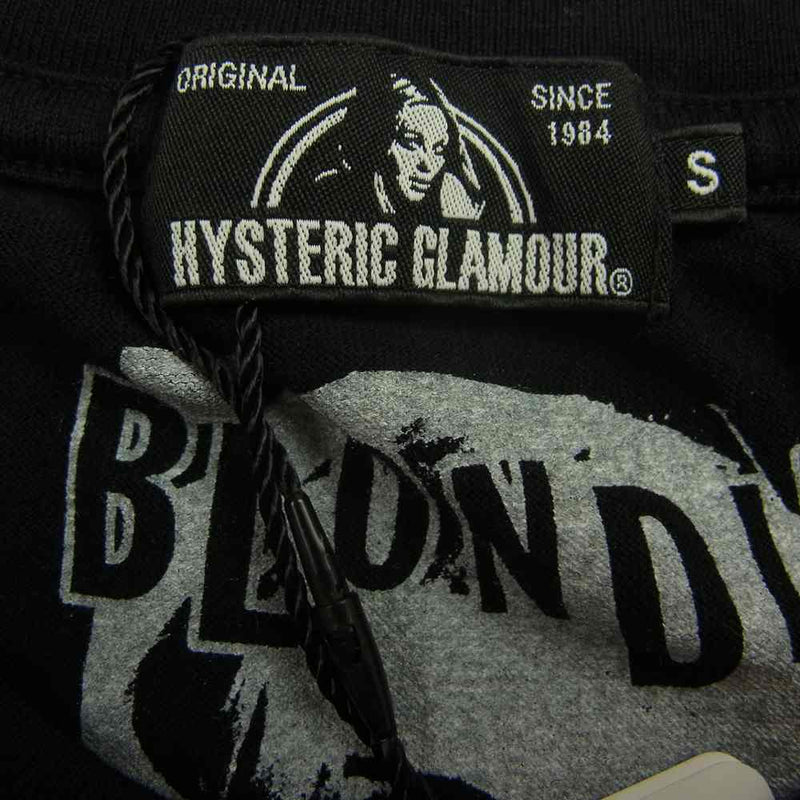 HYSTERIC GLAMOUR ヒステリックグラマー 0253CT04 BLONDIE ブロンディー フォト Tシャツ ブラック系 S【新古品】【未使用】【中古】