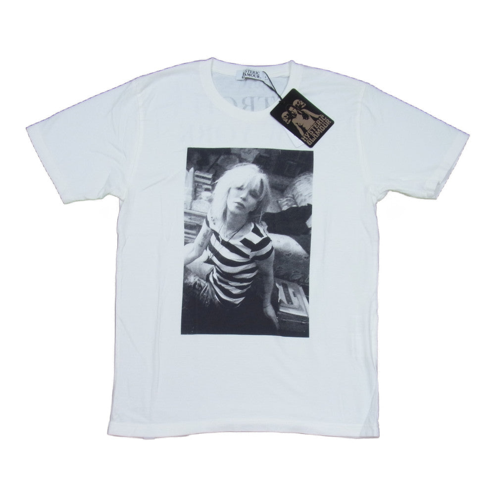 HYSTERIC GLAMOUR ヒステリックグラマー 0222CT30 Watarukomachi COURTNEY LOVE コートニラブ フォトプリント Tシャツ 半袖 ホワイト系 S【新古品】【未使用】【中古】