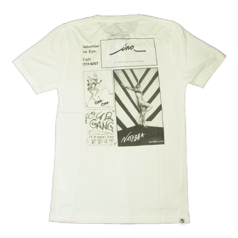HYSTERIC GLAMOUR ヒステリックグラマー 0242CT15 EAST VILLAGE EYE イーストヴィレッジアイ プリント Tシャツ ホワイト系 S【新古品】【未使用】【中古】