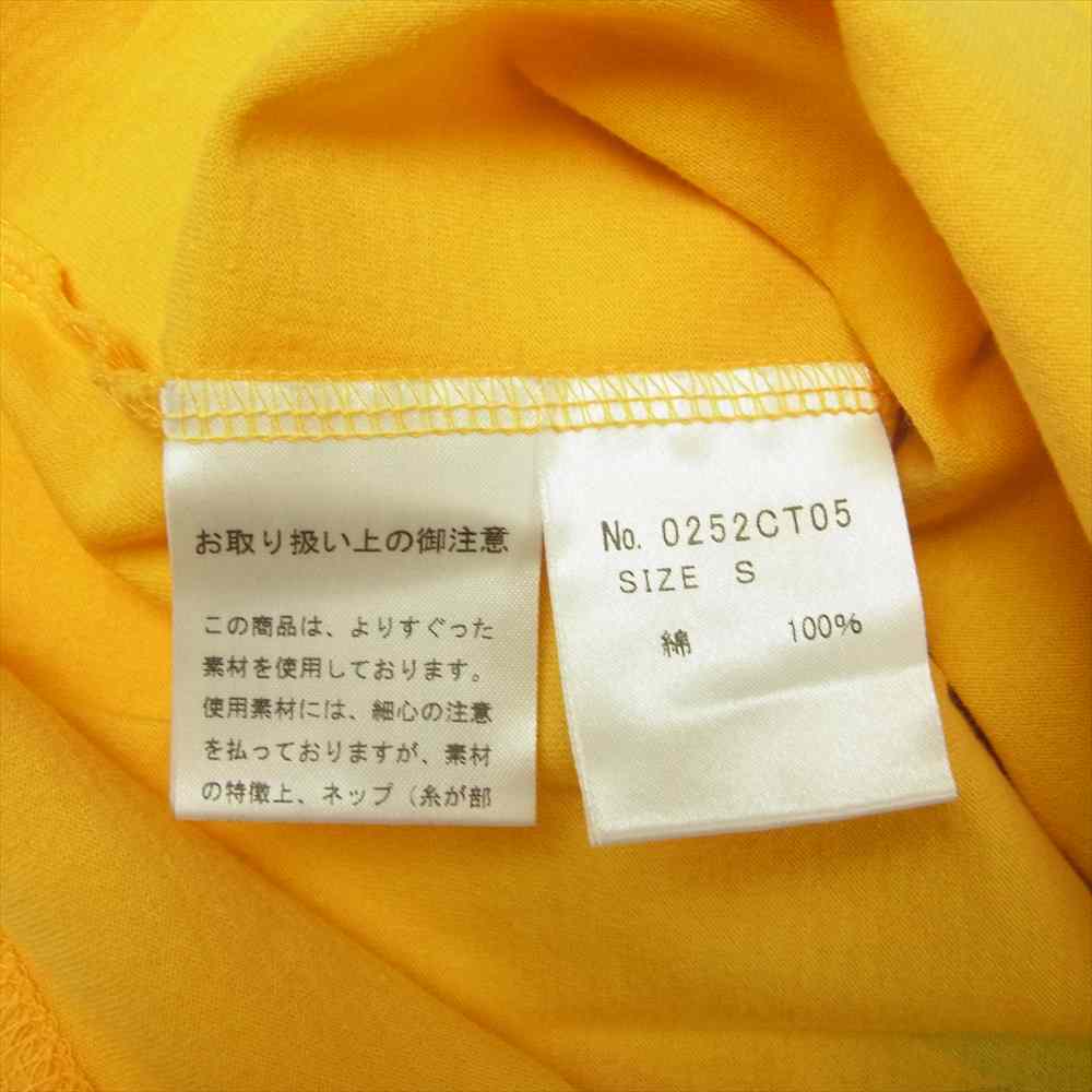 HYSTERIC GLAMOUR ヒステリックグラマー 0252CT05 COURTNEY LOVE コートニー ラブ プリント Tシャツ イエロー系 S【新古品】【未使用】【中古】