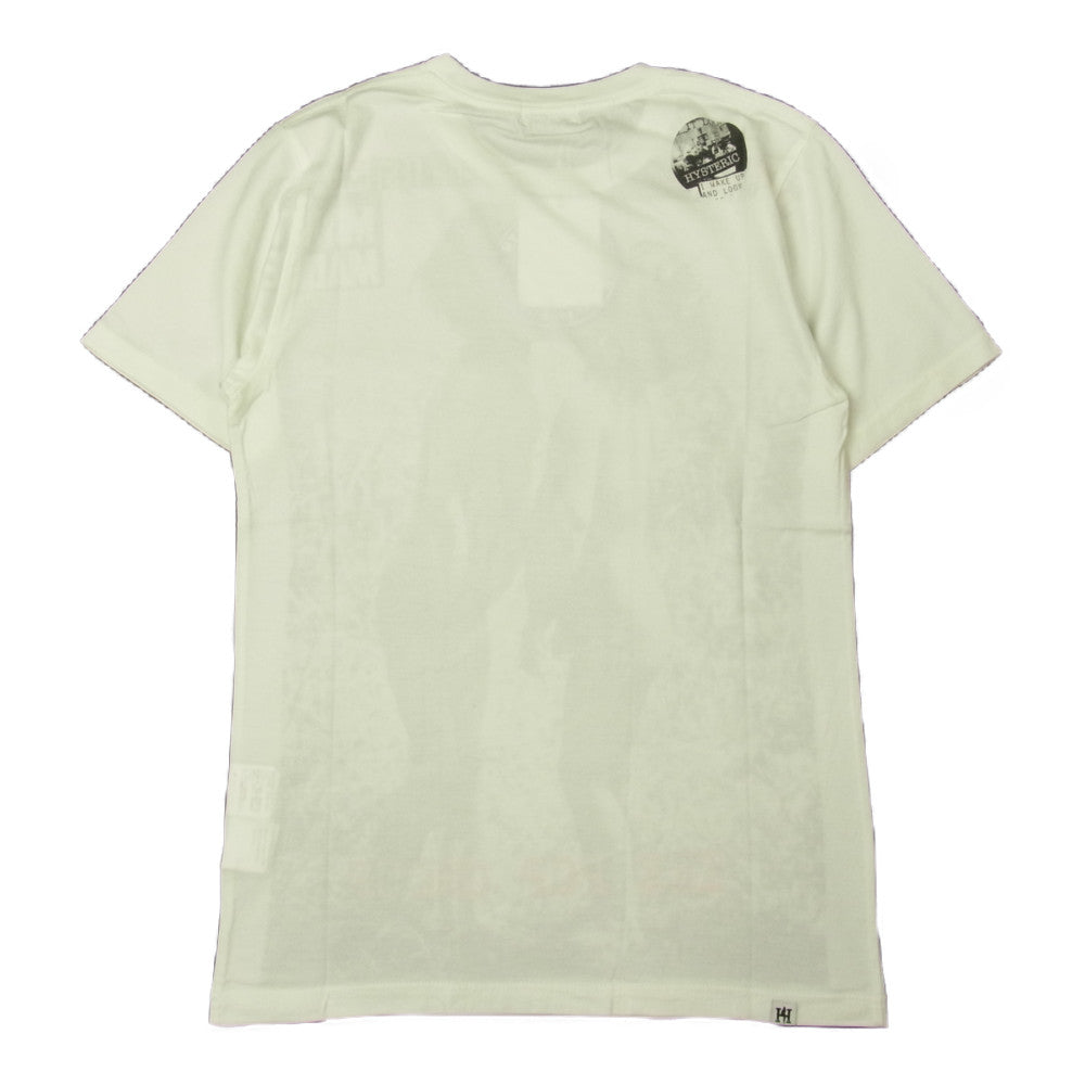 HYSTERIC GLAMOUR ヒステリックグラマー 0261CT33 THE POP GROUP ポップグループ THE POP GROUP プリント Tシャツ ホワイト系 S【新古品】【未使用】【中古】