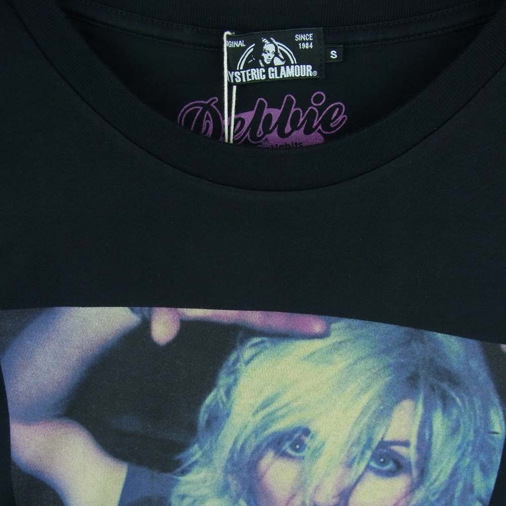 HYSTERIC GLAMOUR ヒステリックグラマー 0261CT27 BLONDIE ブロンディ プリント 半袖 Tシャツ ブラック系 S【新古品】【未使用】【中古】