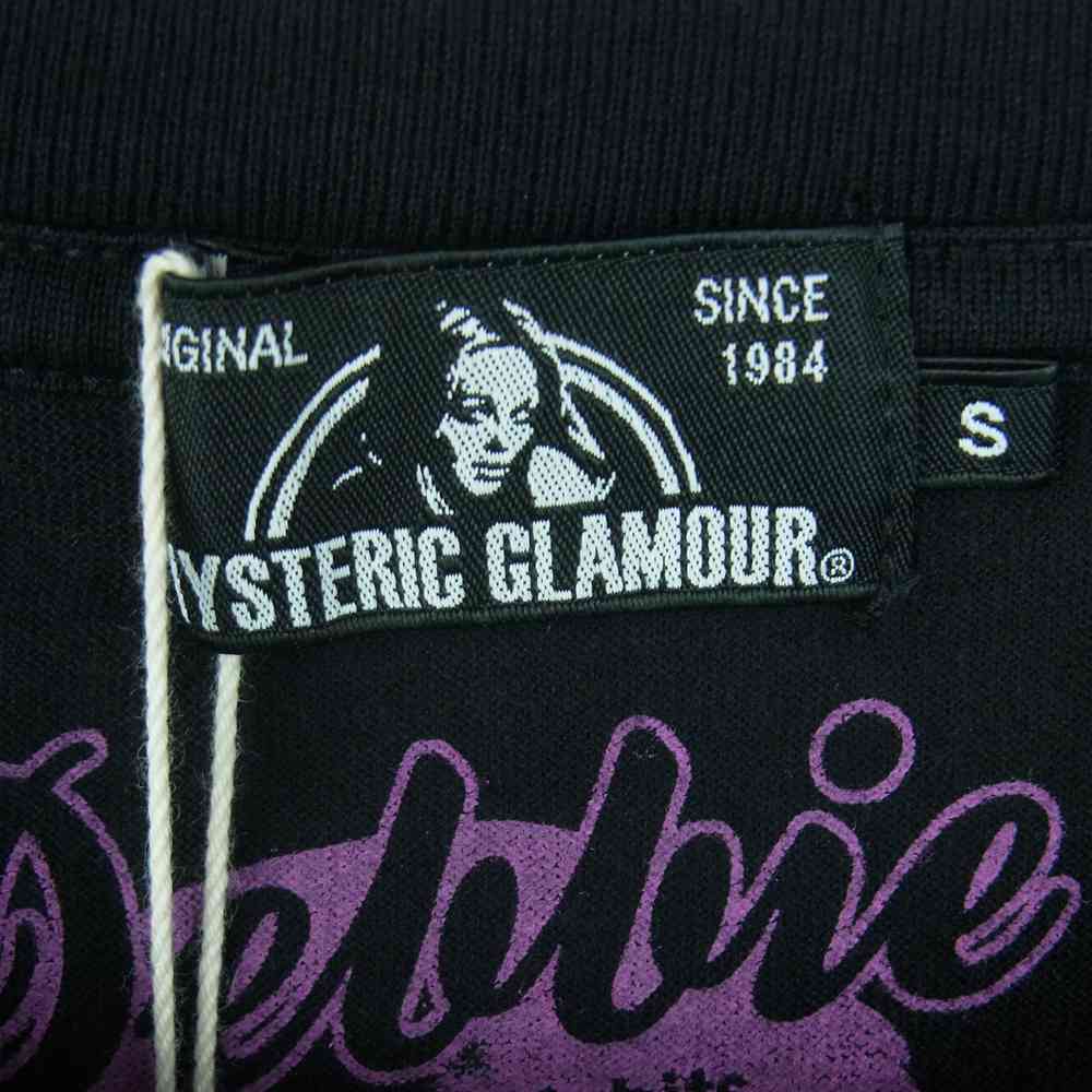 HYSTERIC GLAMOUR ヒステリックグラマー 0261CT27 BLONDIE ブロンディ プリント 半袖 Tシャツ ブラック系 S【新古品】【未使用】【中古】