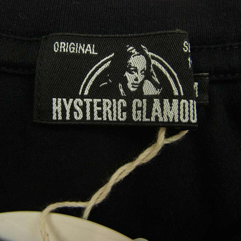 HYSTERIC GLAMOUR ヒステリックグラマー 02193CT01 野口強 NIGHT GROOVE Ｔシャツ ブラック系 M【新古品】【未使用】【中古】