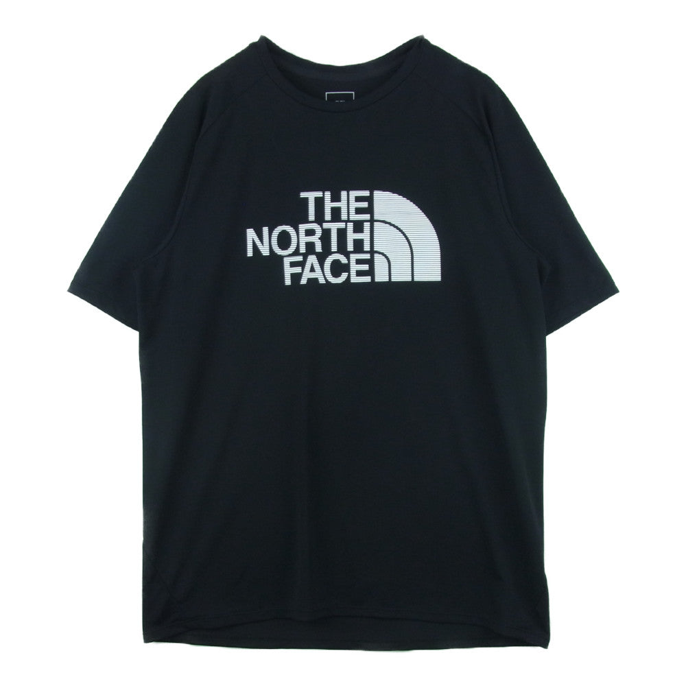 THE NORTH FACE ノースフェイス NT12276 S/S GTD LOGO CREW ロゴ クルーネック 半袖 Tシャツ ブラック系 XL【中古】