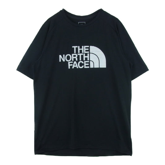 THE NORTH FACE ノースフェイス NT12276 S/S GTD LOGO CREW ロゴ クルーネック 半袖 Tシャツ ブラック系 XL【中古】