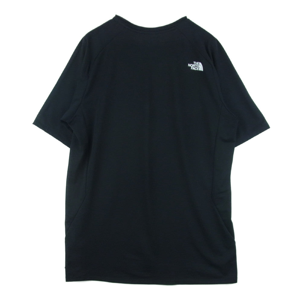 THE NORTH FACE ノースフェイス NT12276 S/S GTD LOGO CREW ロゴ クルーネック 半袖 Tシャツ ブラック系 XL【中古】