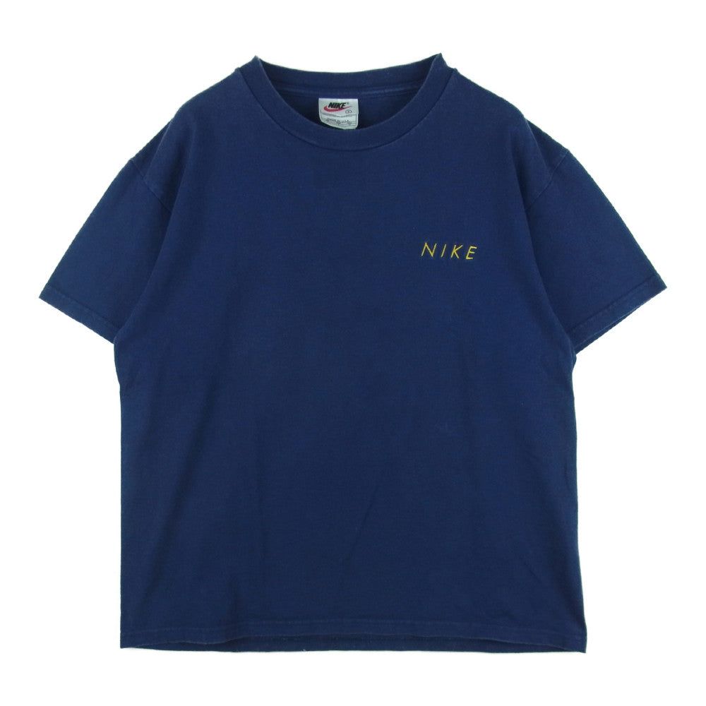 NIKE ナイキ 90s~00s 胸 刺繍 ロゴ 半袖 Tシャツ コットン アメリカ製 ...