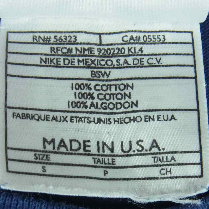 NIKE ナイキ 90s~00s 胸 刺繍 ロゴ 半袖 Tシャツ コットン アメリカ製