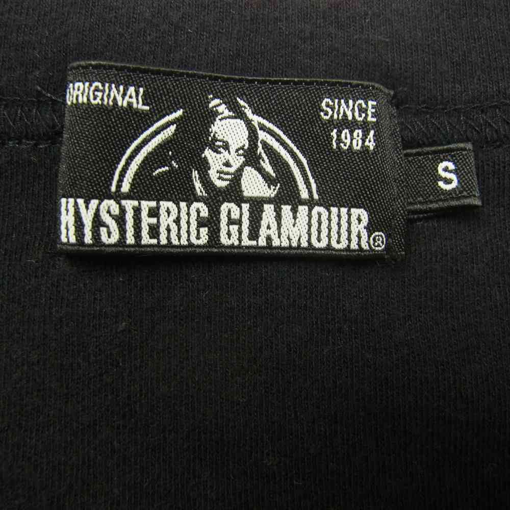 HYSTERIC GLAMOUR ヒステリックグラマー 02202CT04 ROAD TRIP CLUB バックプリント ポケット付き 半袖 Tシャツ ブラック系 S【中古】