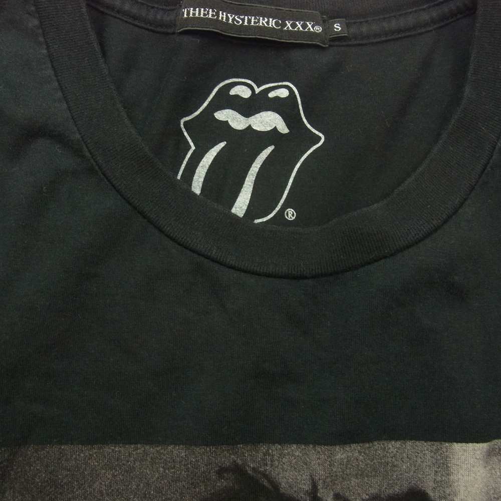 HYSTERIC GLAMOUR ヒステリックグラマー 06171CT03 THEE HYSTERIC XXX ローリングストーンズ フォトプリント 半袖 Tシャツ ブラック系 S【中古】