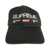 Supreme シュプリーム 21AW Est. 1994 6-Panel 6パネル キャップ ブラック系【中古】