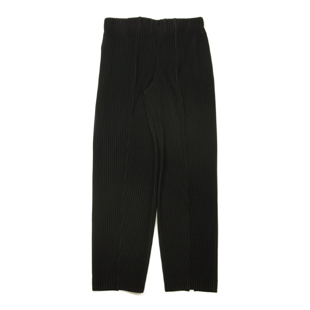 ISSEY MIYAKE イッセイミヤケ HOMME PLISSE オムプリッセ 22SS HP21JF163 TAILORED PLEATS プリーツ加工 スリット テーラードパンツ ブラック系 3【美品】【中古】