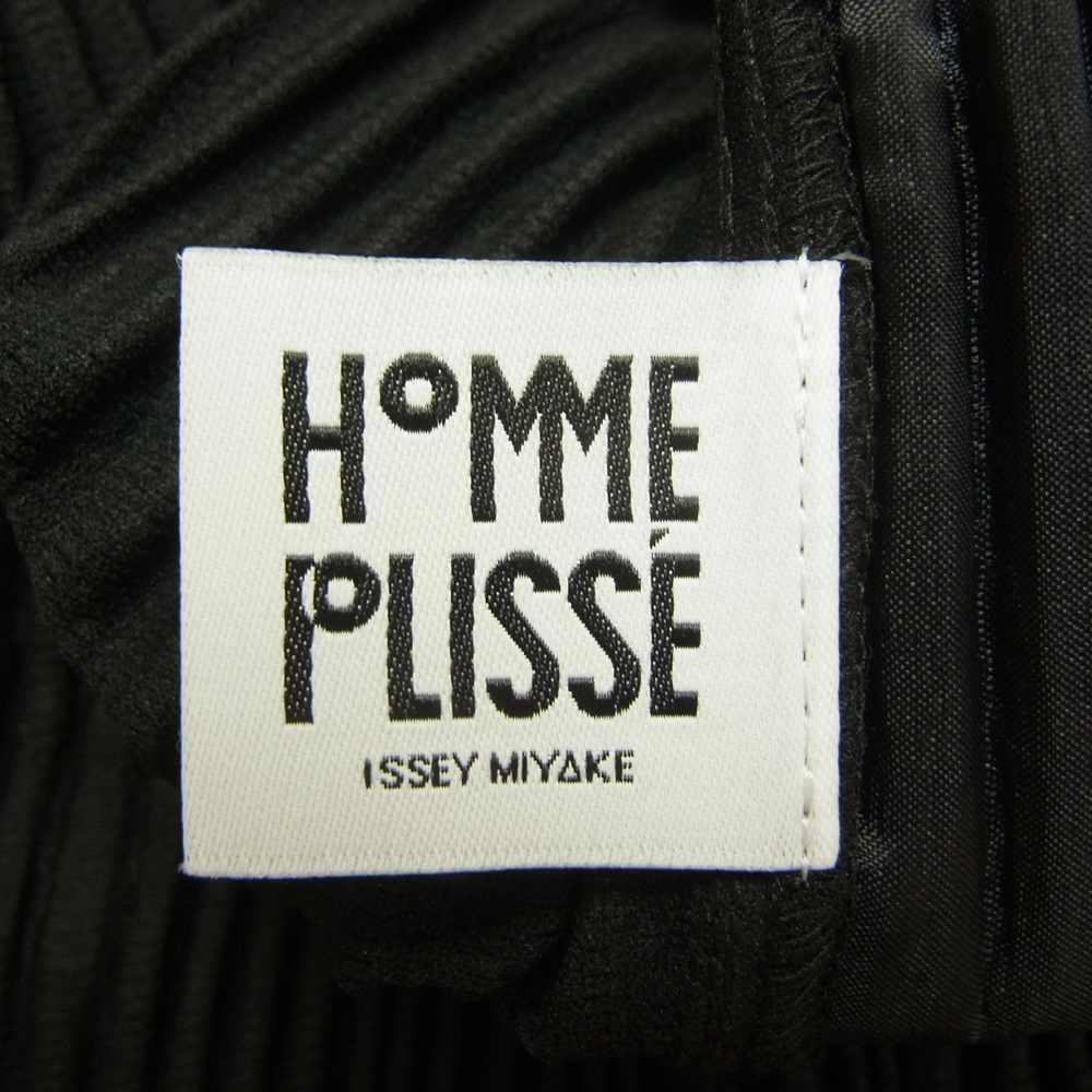 ISSEY MIYAKE イッセイミヤケ HOMME PLISSE オムプリッセ 22SS HP21JF163 TAILORED PLEATS プリーツ加工 スリット テーラードパンツ ブラック系 3【美品】【中古】