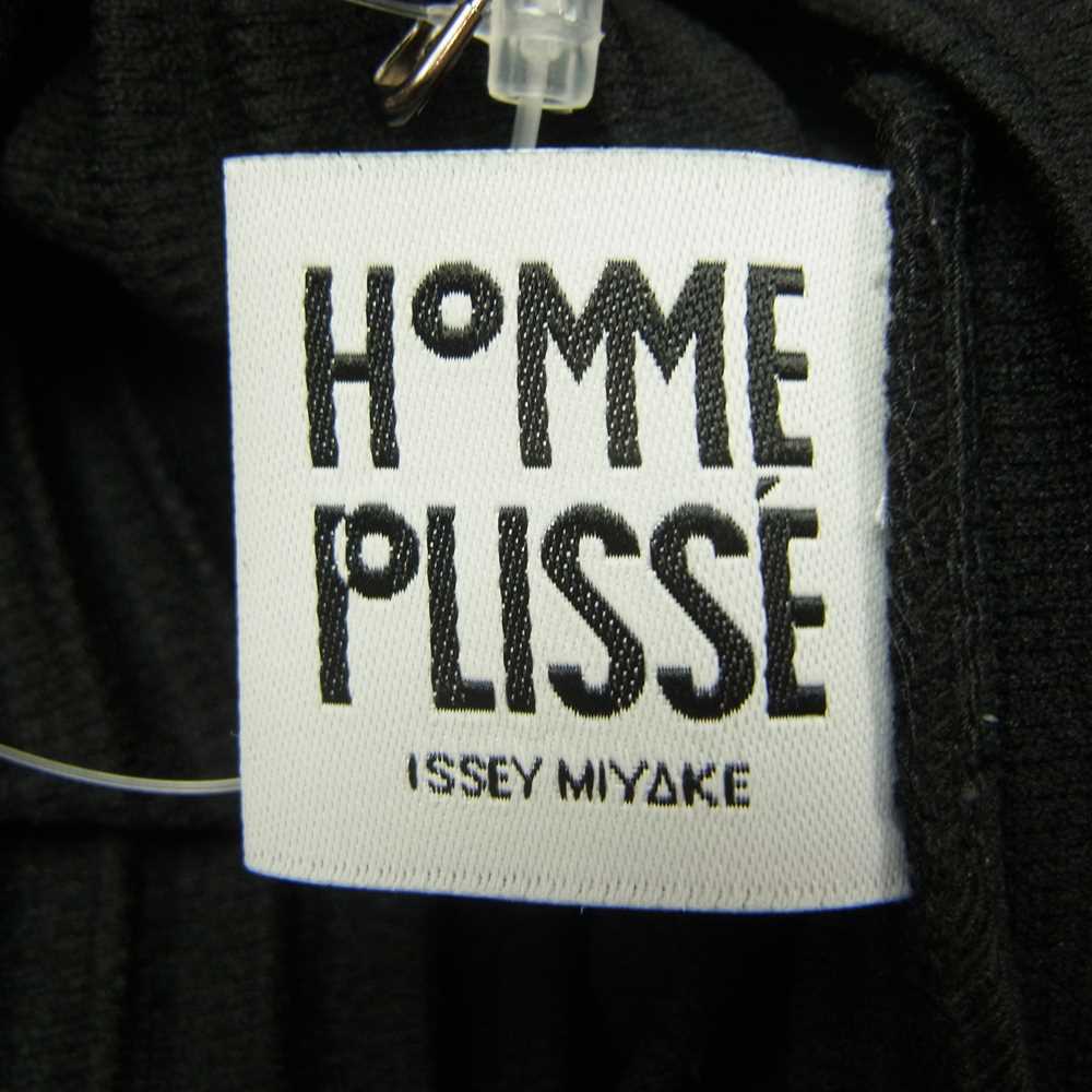 ISSEY MIYAKE イッセイミヤケ HOMME PLISSE オムプリッセ 22SS HP21JJ111 プリーツ加工 スタンドカラー シャツ ブラック系 3【美品】【中古】