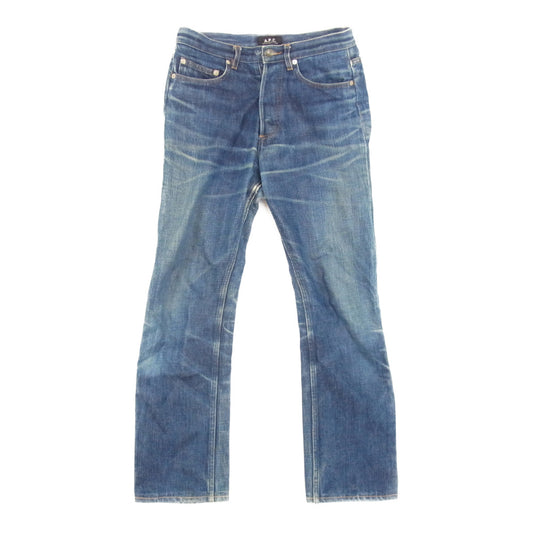 A.P.C. アーペーセー D-TK447 ストレート デニム パンツ インディゴブルー系 29【中古】