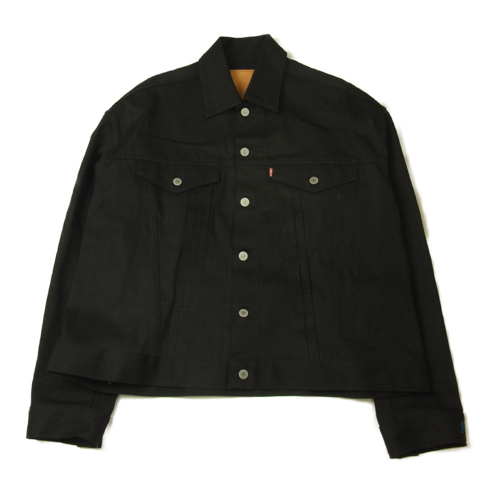 ファセッタズム Levi's 20SS TRUCKER JACKETI YA-JK-U05 リーバイス トラッカー デニムジャケット ブラック系 S【美品】【中古】