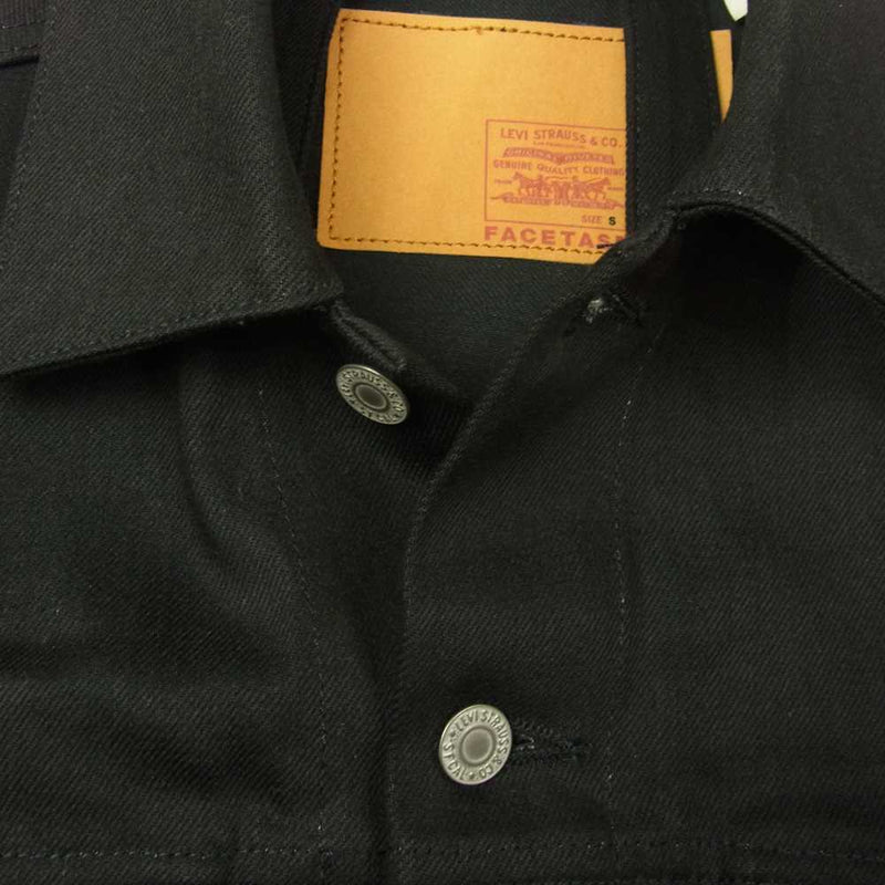 ファセッタズム Levi's 20SS TRUCKER JACKETI YA-JK-U05 リーバイス トラッカー デニムジャケット ブラック系 S【美品】【中古】