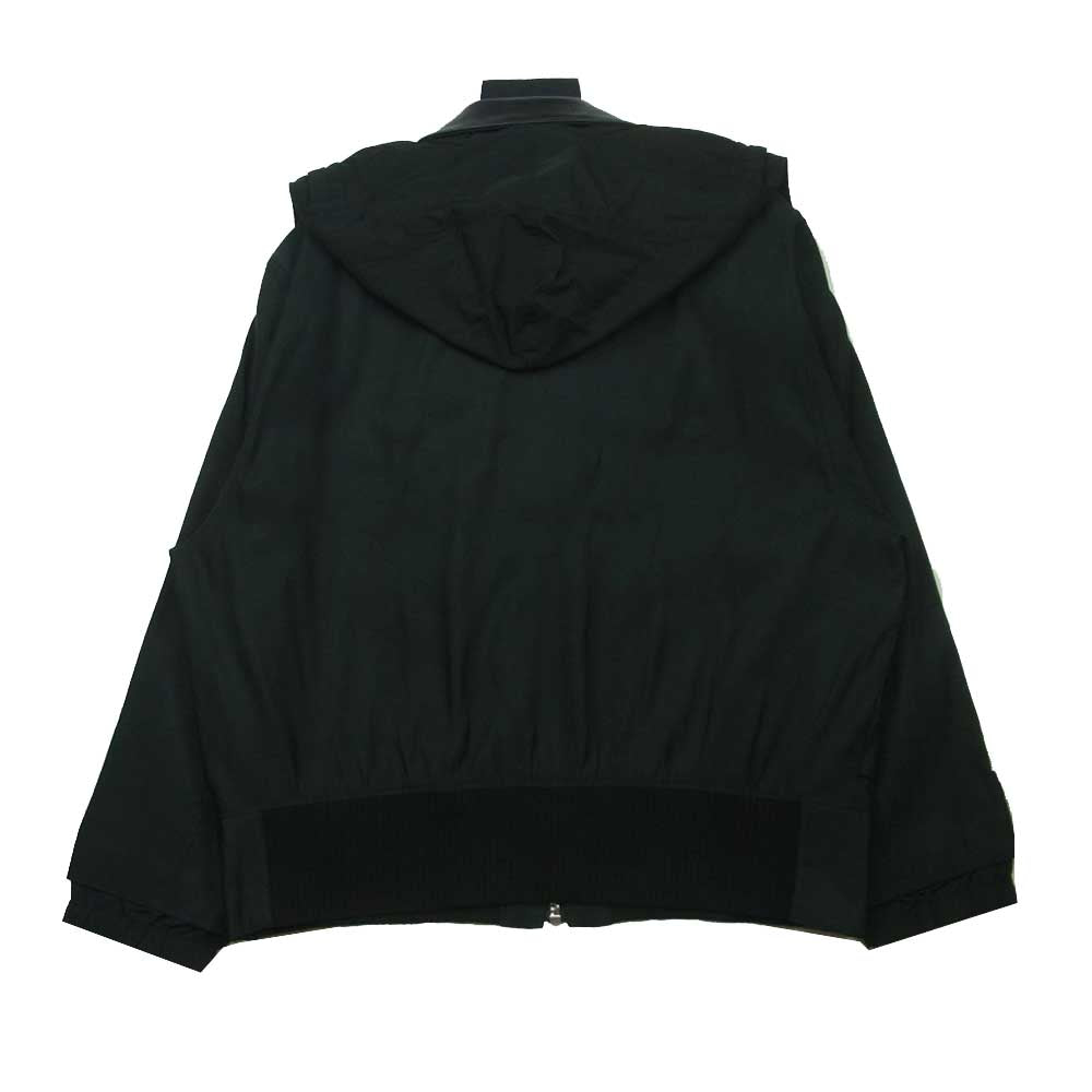 GIVENCHY ジバンシィ BM00QX13P3 国内正規品 ツイル フーデッド ジャケット ブラック系 56【中古】