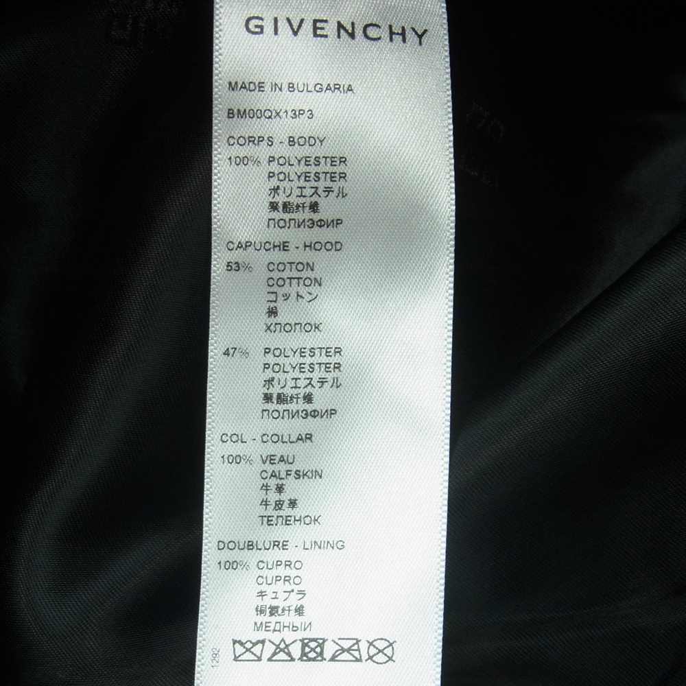 GIVENCHY ジバンシィ BM00QX13P3 国内正規品 ツイル フーデッド ジャケット ブラック系 56【中古】