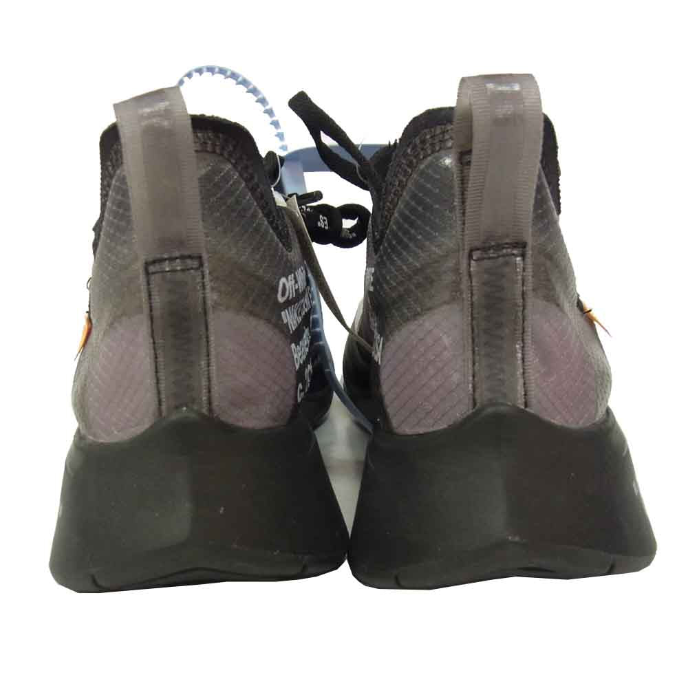 NIKE ナイキ AJ4588-001 × OFF-WHITE オフホワイト THE TEN ZOOM FLY ズーム フライ スニーカー ブラック系 26.5cm【極上美品】【中古】