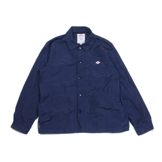 Danton ダントン FA22-112-01 BEAMS 別注 MICRO TAFTA COVERALLS マイクロ タフタ カバーオール ジャケット ネイビー系 40【中古】