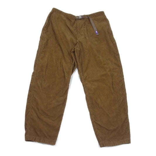 THE NORTH FACE ノースフェイス NT5155N PURPLE LABEL パープルレーベル Corduroy Wide Tapered Pants コーデュロイ ワイド テーパードパンツ ブラウン系 36【中古】