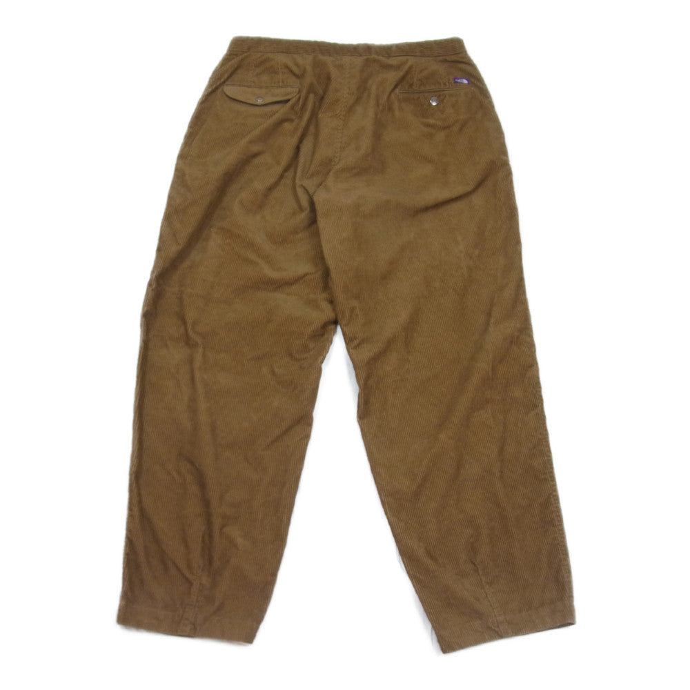 THE NORTH FACE ノースフェイス NT5155N PURPLE LABEL パープルレーベル Corduroy Wide Tapered Pants コーデュロイ ワイド テーパードパンツ ブラウン系 36【中古】
