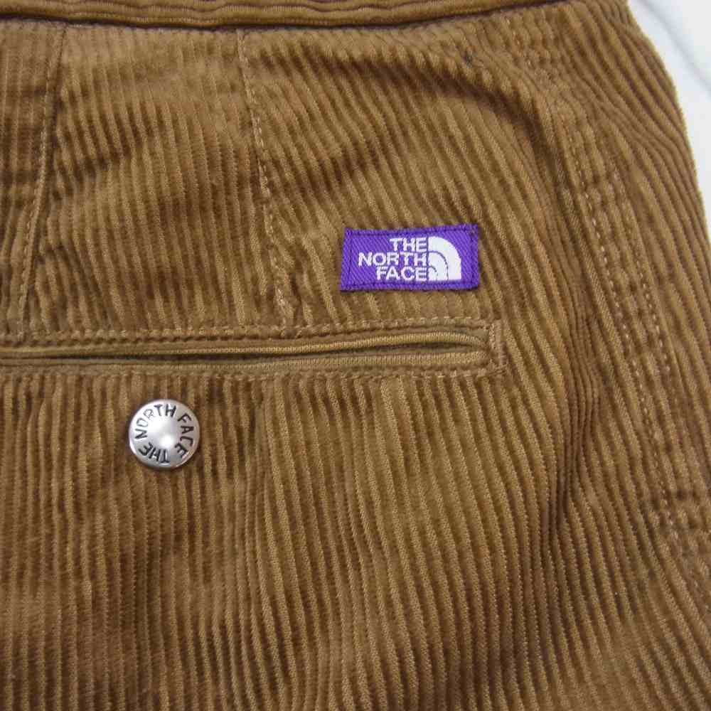THE NORTH FACE ノースフェイス NT5155N PURPLE LABEL パープルレーベル Corduroy Wide Tapered Pants コーデュロイ ワイド テーパードパンツ ブラウン系 36【中古】