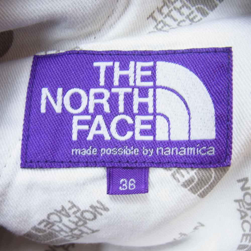 THE NORTH FACE ノースフェイス NT5155N PURPLE LABEL パープルレーベル Corduroy Wide Tapered Pants コーデュロイ ワイド テーパードパンツ ブラウン系 36【中古】