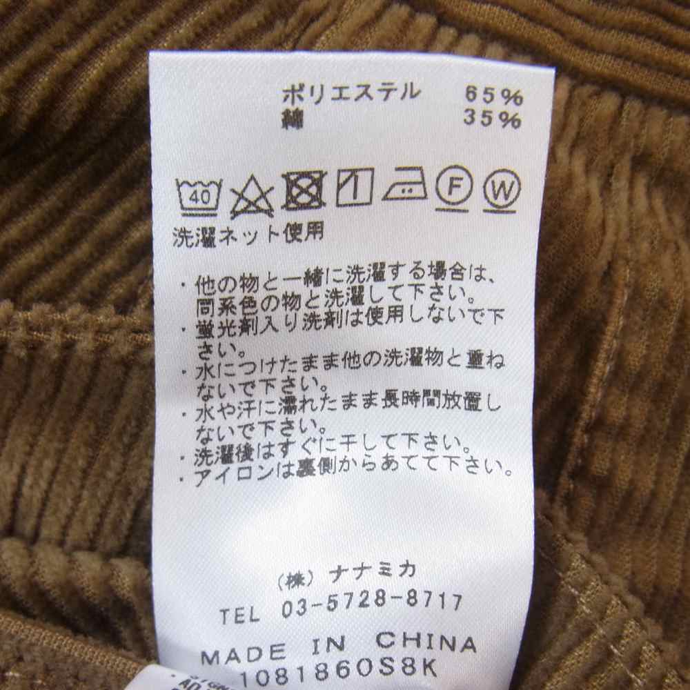 THE NORTH FACE ノースフェイス NT5155N PURPLE LABEL パープルレーベル Corduroy Wide Tapered Pants コーデュロイ ワイド テーパードパンツ ブラウン系 36【中古】