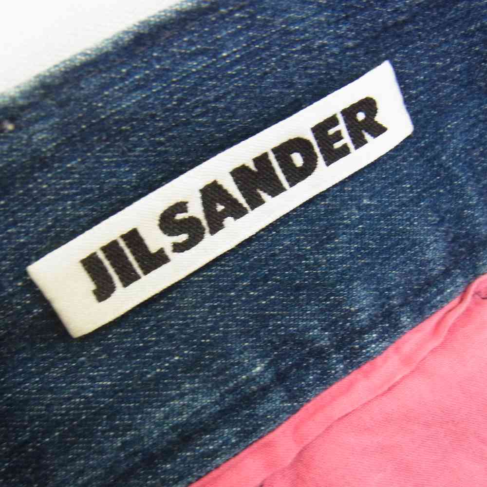 JIL SANDER ジルサンダー ジップフライ デニム ハーフパンツ ショーツ インディゴブルー系 32【中古】