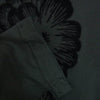 COMME des GARCONS コムデギャルソン noir kei ninomiya ノワールケイニノミヤ AD2014 3N-T007 花 フラワー フロッキー パッチ クルーネック 長袖 Tシャツ カットソー ブラック系 S【中古】