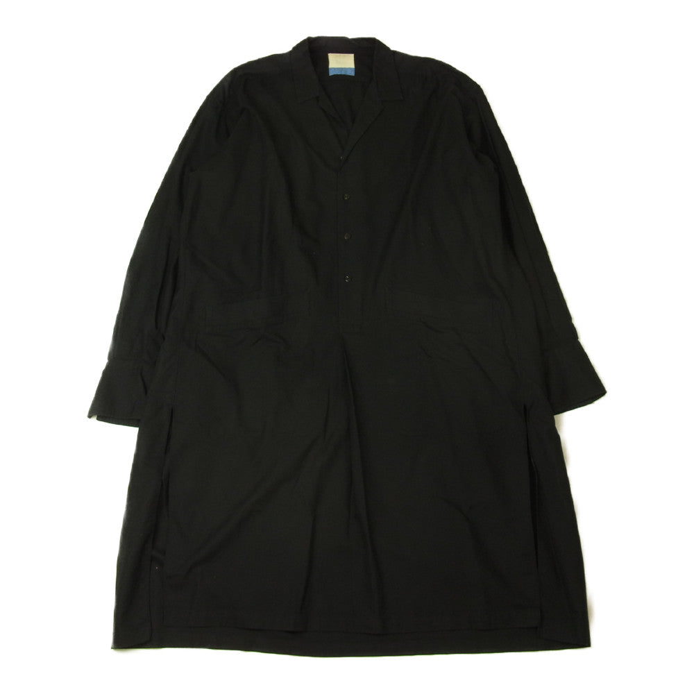 ジュン ミカミ 18SS ALUMO アルモコットン プルオーバー シャツワンピース ブラック系【中古】