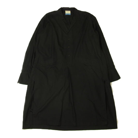 ジュン ミカミ 18SS ALUMO アルモコットン プルオーバー シャツワンピース ブラック系【中古】