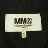 MAISON MARGIELA メゾンマルジェラ MM6 エムエムシックス 18SS S52CT0294 S48447 OVERSIZE DRESS WITH POCKETS オーバーサイズ ドレス ステッチ サイドスリット Vネック ワンピース ブラック系 36【中古】