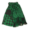Sacai サカイ 22SS 22-05941 Buffalo Check Maxi Skirt バッファローチェック マキシ スカート ブラック系 グリーン系 2【中古】