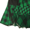 Sacai サカイ 22SS 22-05941 Buffalo Check Maxi Skirt バッファローチェック マキシ スカート ブラック系 グリーン系 2【中古】