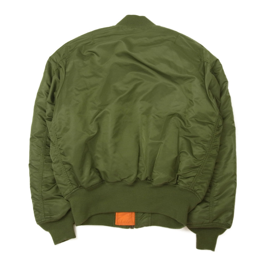 ALPHA アルファ MJM21000C1 MA-1 FLIGHT JACKET SAGE GREEN フライトジャケット カーキ系 S【美品】【中古】