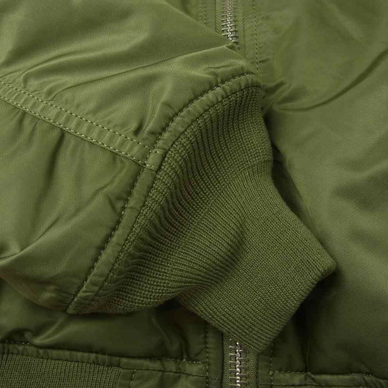 ALPHA アルファ MJM21000C1 MA-1 FLIGHT JACKET SAGE GREEN フライトジャケット カーキ系 S【美品】【中古】