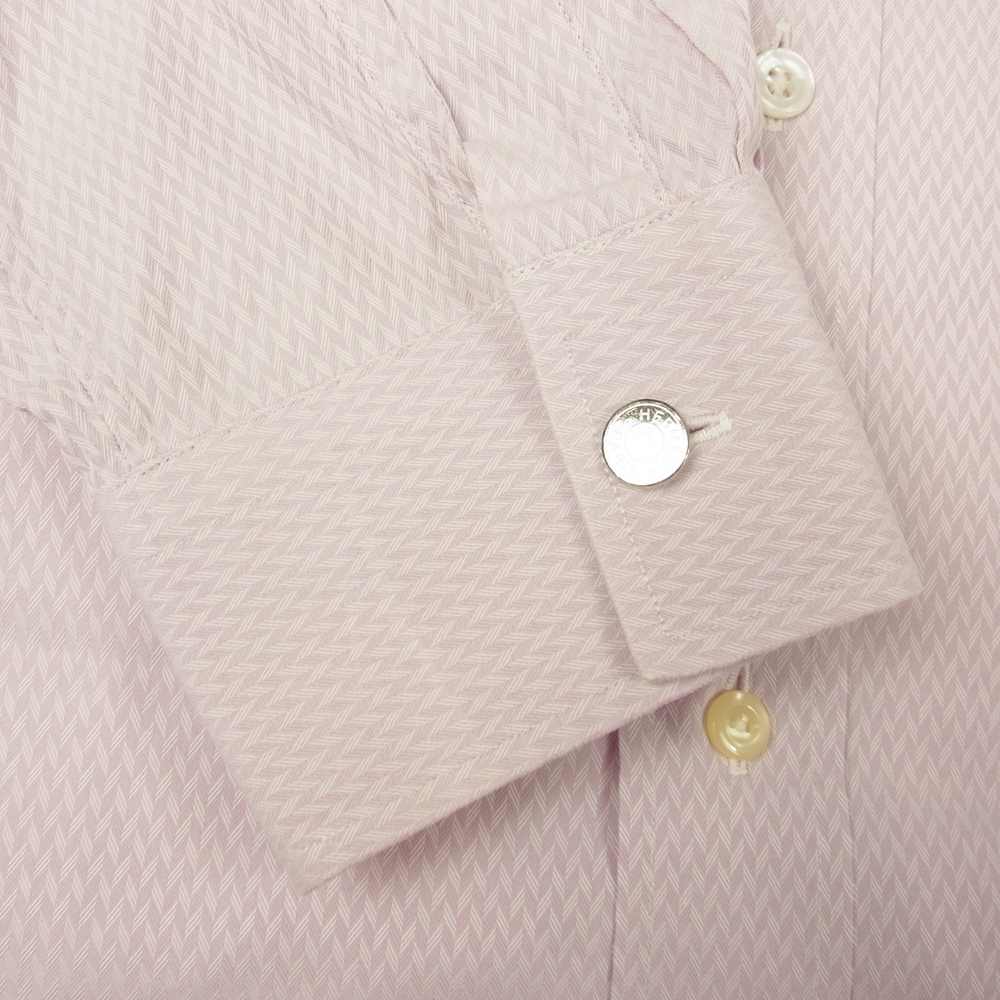 HERMES エルメス 仏製 ドレスシャツ ピンク系 43【中古】