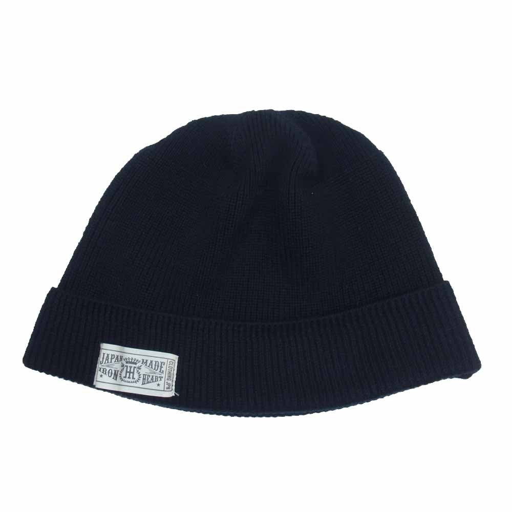 IRON HEART アイアンハート コットン ワッチ キャップ ビーニー ブラック系【中古】
