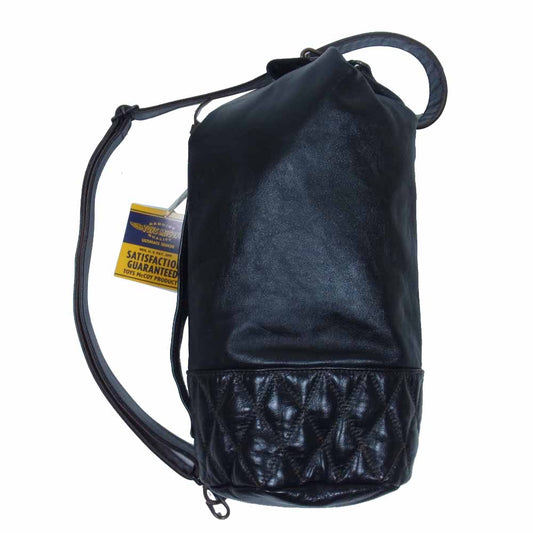 TOY'S McCOY トイズマッコイ TMA2207 LEATHER DUFFLE SACK ホースハイド レザー ダッフルバッグ ショルダー バッグ ブラック系【中古】