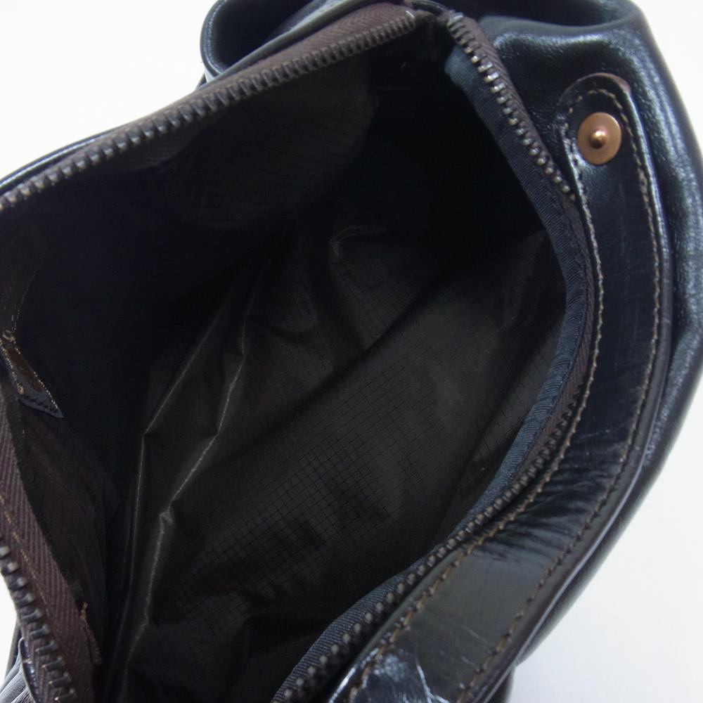 TOY'S McCOY トイズマッコイ TMA2207 LEATHER DUFFLE SACK ホースハイド レザー ダッフルバッグ ショルダー バッグ ブラック系【中古】