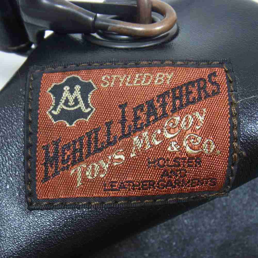 TOY'S McCOY トイズマッコイ TMA2207 LEATHER DUFFLE SACK ホースハイド レザー ダッフルバッグ ショルダー バッグ ブラック系【中古】