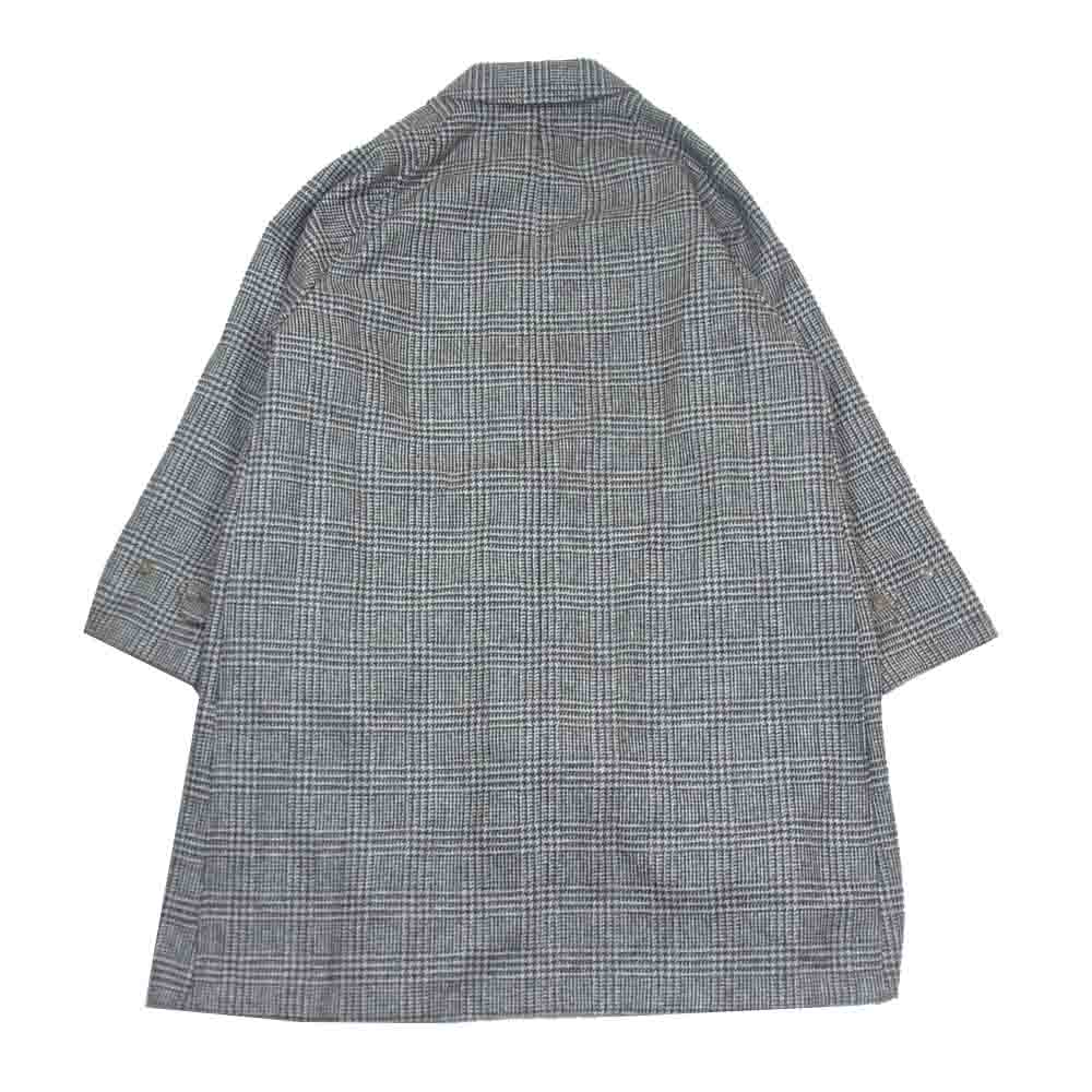 ANATOMICA アナトミカ 530-562-01 SINGLE RAGLAN COAT 2 REVERSIBLE ウールツイード コットンギャバジン リバーシブル シングル ラグラン ステンカラー コート ベージュ系 48【極上美品】【中古】