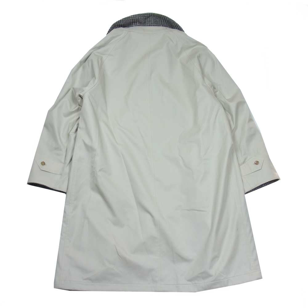 ANATOMICA アナトミカ 530-562-01 SINGLE RAGLAN COAT 2 REVERSIBLE ウールツイード コットンギャバジン リバーシブル シングル ラグラン ステンカラー コート ベージュ系 48【極上美品】【中古】